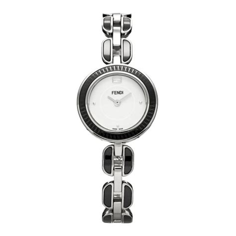 FENDI Stainless Steel Ceramic 28mm My Way Quartz Watch 